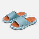 Outside Slippers Men Summer Runway Shoes EVA Outdoor Women Slides Soft Thick Sole Non-slip Pool Beach Sandals Indoor Bath