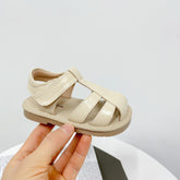 Simple Solid Color Closed Toe Anti-kick Hollow Bird's Nest Sandal