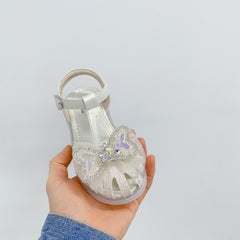 Sweet Western Style Mermaid Tail Bowknot Baby Hollow Out Bird's Nest Sandal