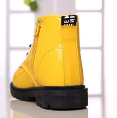 Winter Children Shoes PU Leather Waterproof Boots Kids Snow Boots