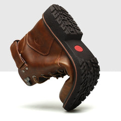 British Men Fleece-lined Boots Casual Mid-top