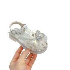 Sweet Western Style Mermaid Tail Bowknot Baby Hollow Out Bird's Nest Sandal
