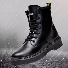 Fashion Casual Women's Shoes Student Comfortable Platform High-top PU Women's Boots
