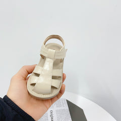 Simple Solid Color Closed Toe Anti-kick Hollow Bird's Nest Sandal