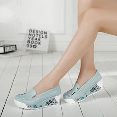 Platform Platform Shoes Cowhide Pumps