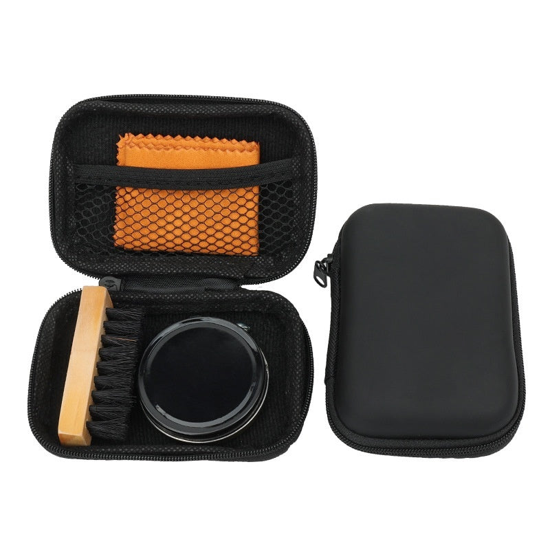 Leather Shoes Care Cleaning Black Colorless Maintenance Oil Shoe Brush Shoe Set