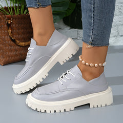 Fashion Lace-Up Platform Oxfords For Women