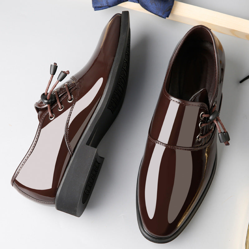 Black and Brown Leather Shoes for Men