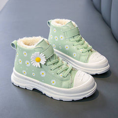 Girls Boots Cotton Short Middle-aged Kids