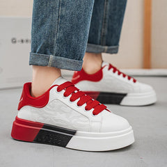 Trendy Platform White Shoes Casual Sports Men