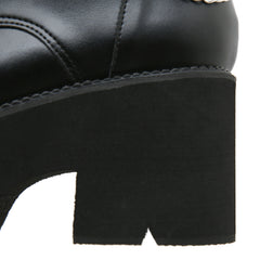 Women's Black High-heeled Boots