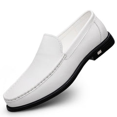 Fashion Multi-color Cowhide Casual Loafers Men