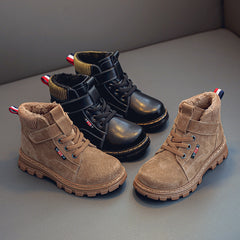 Little Boy's Cotton Shoes Korean Style Medium And Big Kids Boots